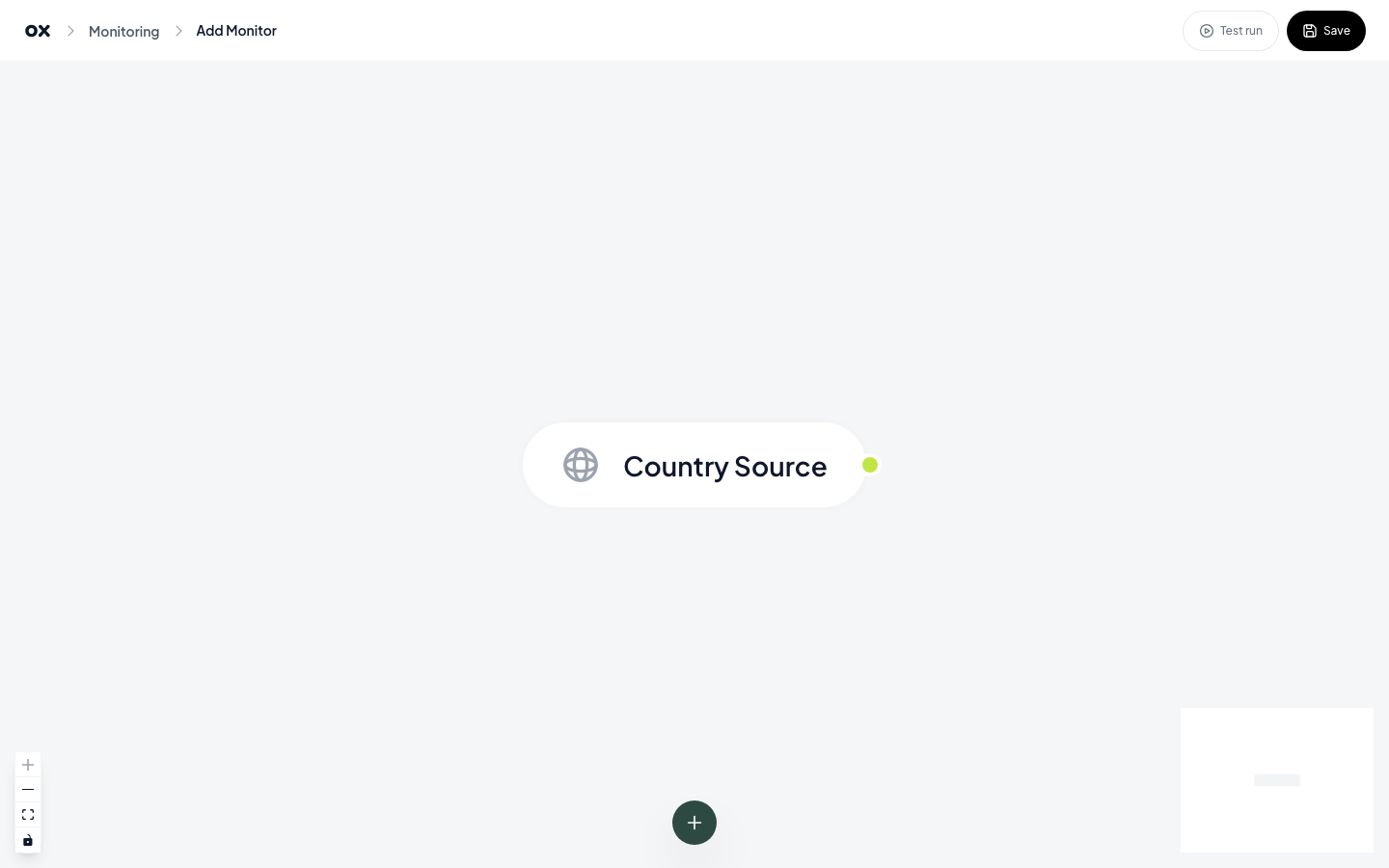 Empty workflow builder